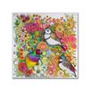 Trademark Fine Art Exotic Birds by Oxana Ziaka, 18x18-Inch view 1