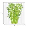 Ambesonne Exotic Shower Curtain, Bamboo Stems with Leaves Fresh Bunch Tropical Plant Eco Foliage Print, Cloth Fabric Bathroom Decor Set with Hooks, 69" W x 84" L, Lime Green view 3