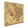Trademark Fine Art Map 26 by Lantern Press, 18x18-Inch-Inch view 2