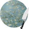 Almond Blossoms Round Glass Cutting Board - Medium view 1