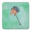 Caroline's Treasures BB7366RUG Stick Horse Watercolor Bath Mat Machine Washable Anti-Fatigue Memory Foam Kitchen Rug, 19" H x 27" W, Multicolor view 1