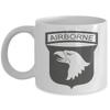 101st Airborne Coffee Mug - Grey US Army Coffee Mug - Both Sides view 1
