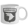 101st Airborne Coffee Mug - Grey US Army Coffee Mug - Both Sides view 2