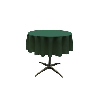 AddandShip by ADD&Ship Round Polyester Tablecloth 58 inches (Hunter Green)