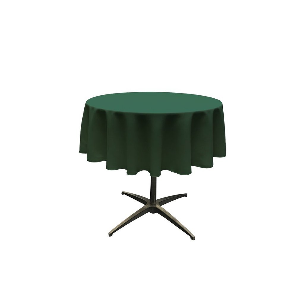 AddandShip by ADD&Ship Round Polyester Tablecloth 58 inches (Hunter Green)