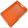 A&B 42542-AB 16x10 Plastic Decorative Tray, Orange view 1