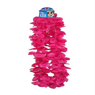 1 Dozen Lush 48" Hawaiian Leis (Hot Pink)