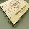 Handmade Personalized Retirement Party Wood Engraved Guest Book Photo Album Custom Scrapbook view 4