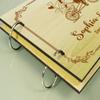 Personalised Wooden Guest Book Couple On Cycle Wedding Engraved Advice Book Custom Scrapbook view 3
