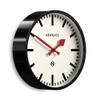 NEWGATE Luggage Wall Clock | Modern Retro Metal Station Clock | 12 inch | Deep Metal case in Black | Contemporary Vintage Style for Kitchen, Living Room or Office view 2