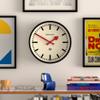 NEWGATE Luggage Wall Clock | Modern Retro Metal Station Clock | 12 inch | Deep Metal case in Black | Contemporary Vintage Style for Kitchen, Living Room or Office view 3