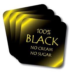 100% Black Coasters (African American Coasters)