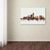 Trademark Fine Art Indianapolis Indiana Skyline by Michael Tompsett, 16x24-Inch-Inch view 3