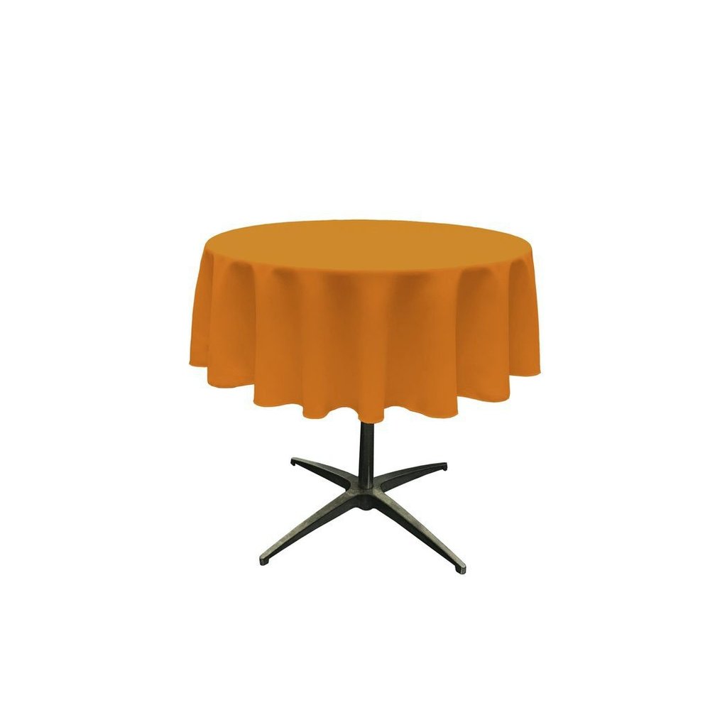 AddandShip by ADD&Ship Round Polyester Tablecloth 45 inches (Mustard)