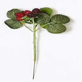 Worth Imports 10.75", Set of 6 Wax Berry W/ 9 Heads, Set of 12, 6 Piece