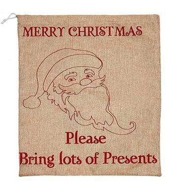 Worth Imports Burlap Christmas Sack with Santa, Set of 3Seasonal Decor
