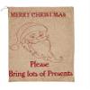 Worth Imports Burlap Christmas Sack with Santa, Set of 3Seasonal Decor view 1