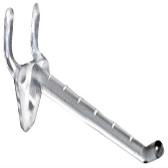Azar Displays 800074-CLR 4" CLR Glass-Filled Nylon Hook - 0.287" Dia.