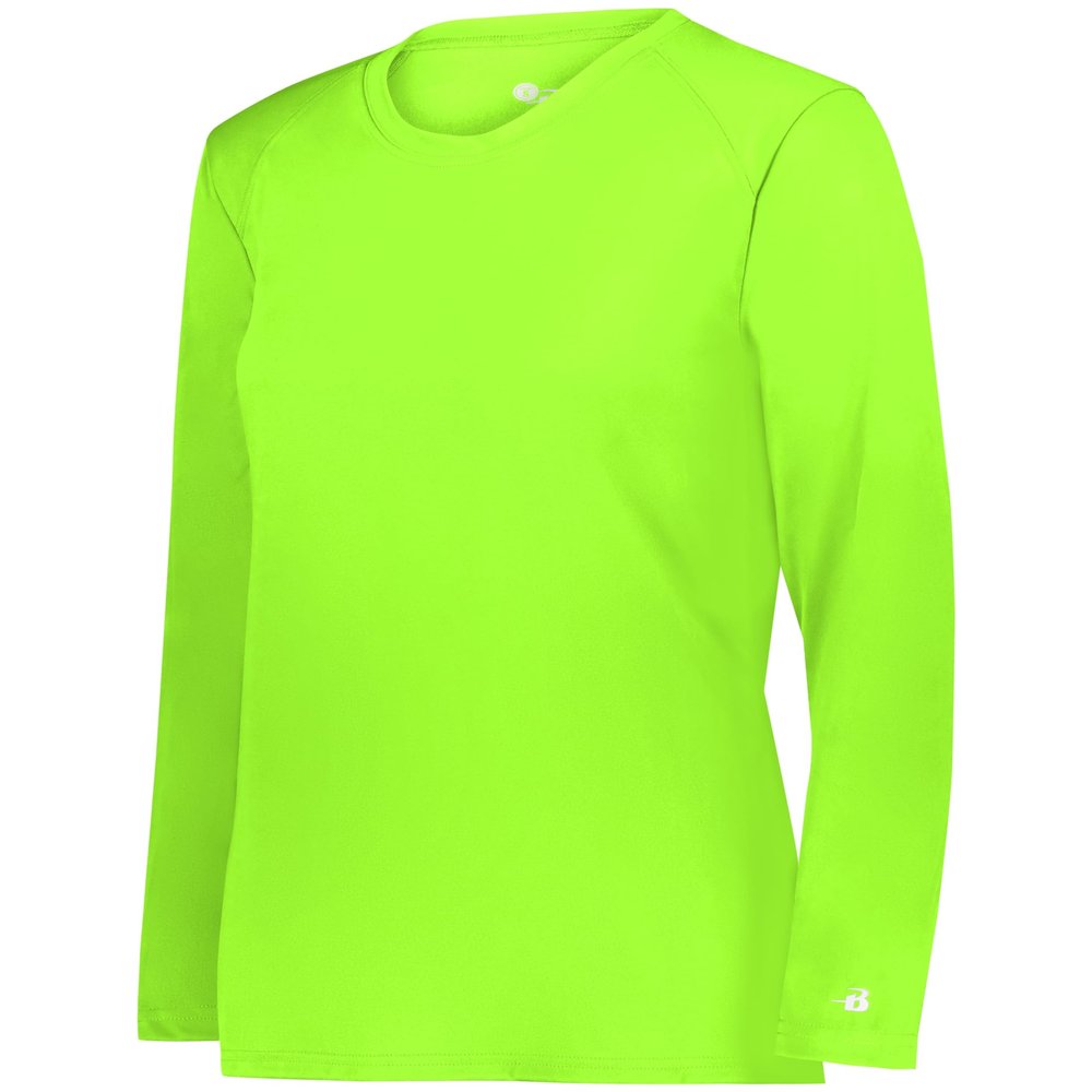B-Core Ladies' L/S Tee Lime Medium