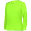 B-Core Ladies' L/S Tee Lime Medium view 1