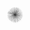 Modern Day Accents 5151 Erizo Spiked Medium Silver Sphere, Coffee Table Room Decor, Silver Decor, Table Decor, Shelf Decor, Modern Decor, Starburst Centerpiece, Spike Ball Decoration, Home, 8" D view 1