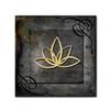 Trademark Fine Art Grunge Gold Crown Lotus by LightBoxJournal, 18x18-Inch-Inch view 1