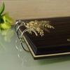 Wood Wooden Floral Engraved Bride & Groom Photo Albums Scrapbook Custom Rustic Wedding Guest Book view 2
