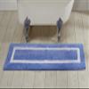 Better Trends 100% Cotton Hotel Collection Bath Mats, Blue & White Bath Mat - Tufted, Reversible & Absorbent & Machine Washable Bath Mats Runner for Tub, Shower, and Bath Room, 20" x 60" view 1