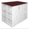 Regency Legacy Top Only for Quad-with-Bookcase Standing Desk/Storage Set, 85" x 46", Mahogany view 1