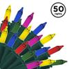 Brite Star 50 Lt String to String Lights, Multi, Green Wire view 2