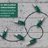 Brite Star 50 Lt String to String Lights, Multi, Green Wire view 4