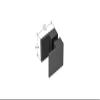 CRL SDK180MBL Matte Black Back-to-Back Paddle Knob view 1