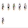 SET OF 6 KNOBS - Skull Set #51299 - Happy Sugar Skulls Skeleton - DECORATIVE Glossy CERAMIC Cupboard Cabinet PULLS Dresser Drawer KNOBS view 1