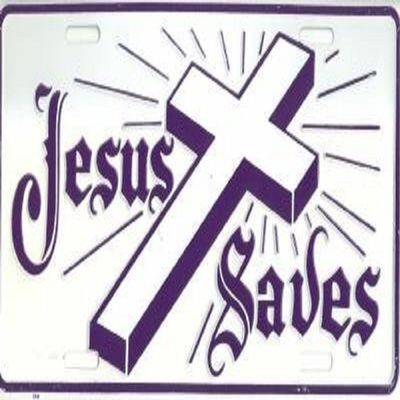Jesus Saves Christian Religion Religious License Plate Tag Aluminum