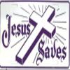 Jesus Saves Christian Religion Religious License Plate Tag Aluminum view 1