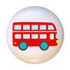 Double Decker Bus - Transportation by PP - DECORATIVE Glossy CERAMIC Cupboard Cabinet PULLS Dresser Drawer KNOBS view 1