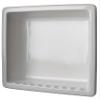 1 USA made Ceramic Recessed Shower Niche 1 compartment shampoo shelf. Easy Install, Easy Clean, Sanitary, Will not Rust or Black Mold, Holds most 3-32 oz shampoo bottles, Soap Holder1C view 1