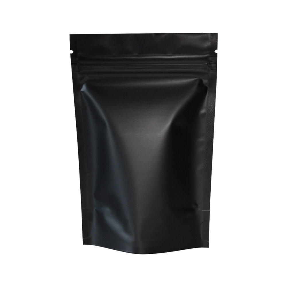 QQ Studio 100PCS Matte Double-Sided Colored Stand-Up Resealable QuickQlick Bags (8.5x13cm (3.3x5.1"), Black)