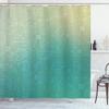 Ambesonne Abstract Shower Curtain, Technology Pattern Motherboard Image Background Vector Graphics Print, Cloth Fabric Bathroom Decor Set with Hooks, 69" W x 75" L, Jade Green Pale Green view 1
