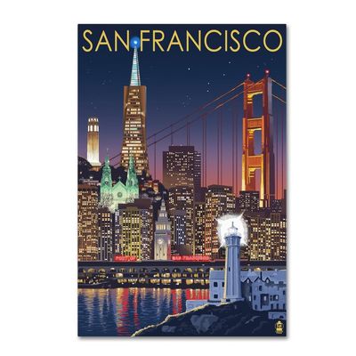 Trademark Fine Art Travel Poster 98 by Lantern Press, 16x24-Inch-Inch