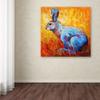 Trademark Fine Art Bunnie (krabbit) by Marion Rose, 18x18-Inch-Inch view 2