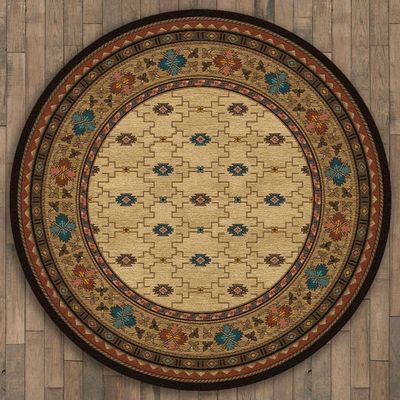 BLACK FOREST DECOR Rustic Elegance Rug - 8 Ft. Round