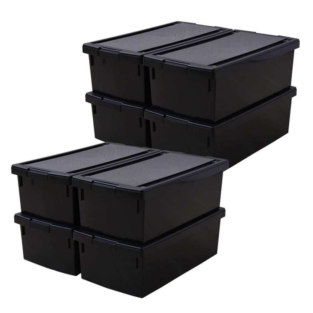  Green Pal GP-210099 Storage Case, Set of 8, Comic Books, Small Items, Black