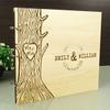 Darling Souvenir Handmade Rustic Wedding Guest Book Personalized Name Engraved Bride & Groom Advice Book Tree view 3