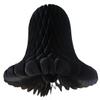 3-Pack 15 Inch Honeycomb Tissue Paper Wedding Bell Party Decoration (Black) view 1