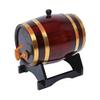 5L Oak Aging Barrel Dispenser - Home Whiskey Decanter for Wine, Spirits, Beer & Liquor (Retro Color) view 1
