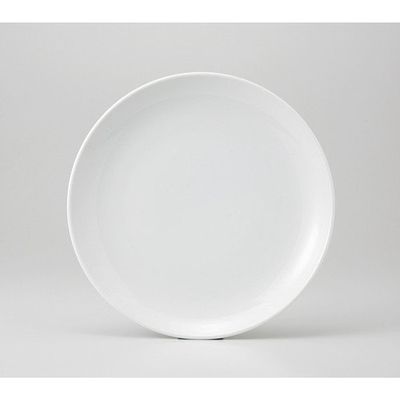 Chinois White Round 7.5 Plate, 9.4 x 1.0 inches (23.8 x 2.5 cm), Chinese Open, Ramen Shop, Chinese Tableware, Asian Cuisine, Restaurant, Commercial Use