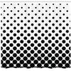 Ambesonne Abstract Shower Curtain, Minimalist Monochrome Dots in Black Growing Big from Bottom to Top Polka Dots Image, Cloth Fabric Bathroom Decor Set with Hooks, 69" W x 84" L, White view 2
