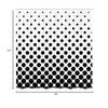 Ambesonne Abstract Shower Curtain, Minimalist Monochrome Dots in Black Growing Big from Bottom to Top Polka Dots Image, Cloth Fabric Bathroom Decor Set with Hooks, 69" W x 84" L, White view 3