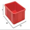 Quantum Storage K-DG93060RD-1 Dividable Grid Container, 22-1/2" x 17-1/2" x 6", Red view 2